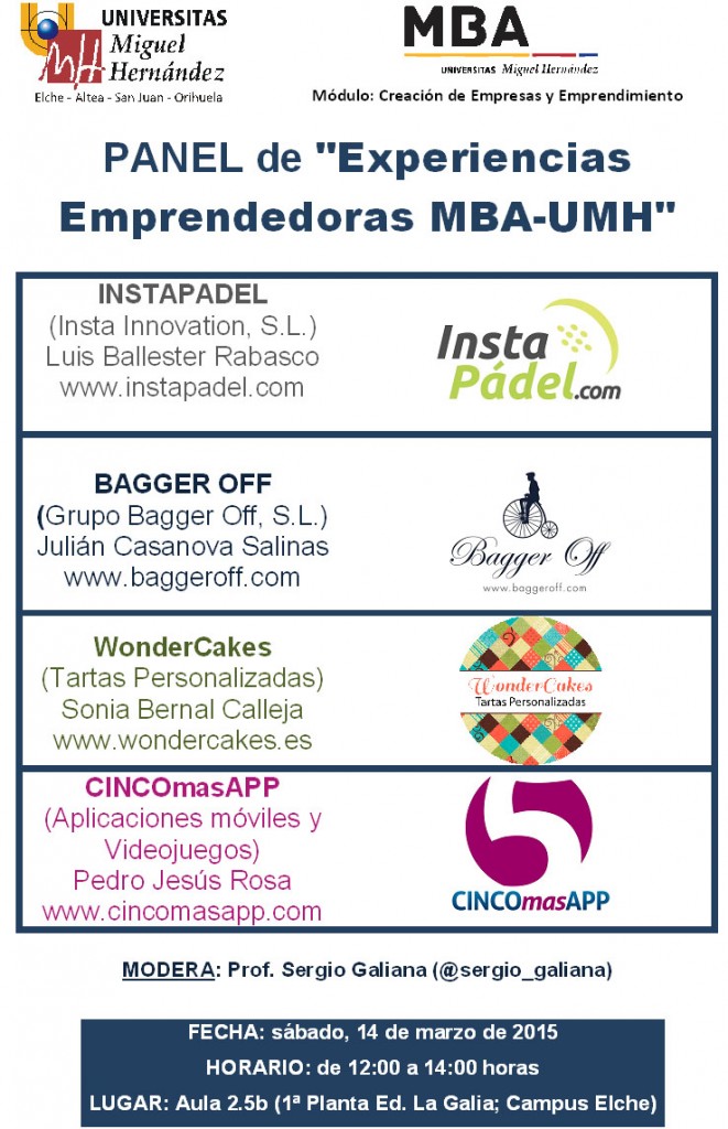 CARTEL panel emprendedores MBA_UMH_2015