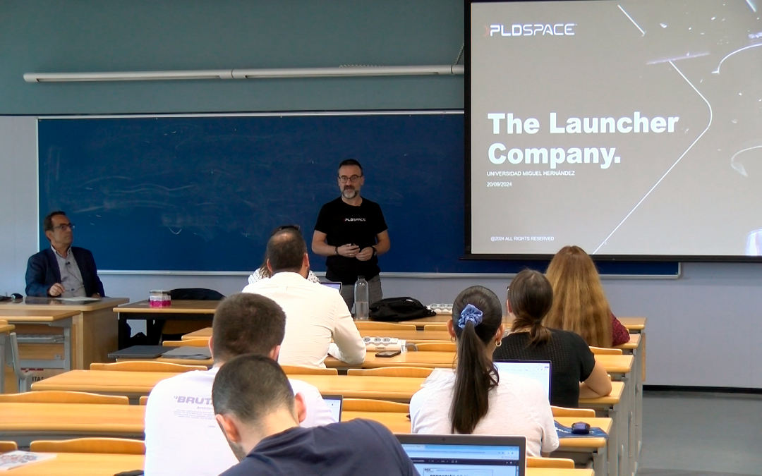 Masterclass de José Manuel Rodríguez (PLD Space) durante la jornada de bienvenida del Máster MBA